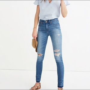 Madewell 9inch high rise skinny petite